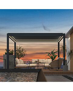 Pratt & Söhne Verona aluminium pergola met lamellen 4 x 3 m elektrisch