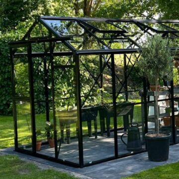 Gardenmeister Prestige 800 tuinkas veiligheidsglas 4 mm zwart