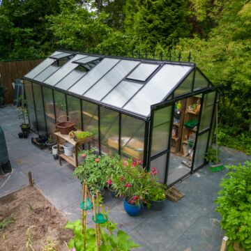 Gardenmeister Four Seasons 600 tuinkas polycarbonaat 8 mm zwart