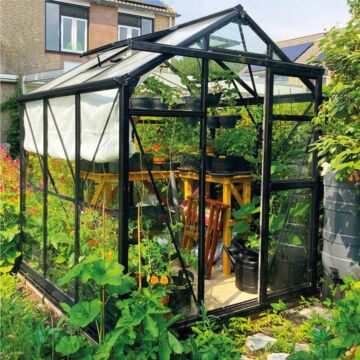Gardenmeister Prestige 100 tuinkas veiligheidsglas 4 mm zwart
